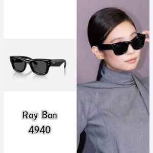 Ray-Ban Black Wayfarer Puffer A$AP Rocky Square Sunglasses, BLACKPINK Jennie